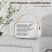 SUSUchens DW13Ηχείο συμβατό με Bluetooth Ρετρό Μεγάλης Διάρκειας Μπαταρίας Υποστήριξη TF/AUX