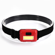 Chidgrass LED-Stirnlampe mit hoher Leuchtkraft, verstellbar, für Erwachsene, batteriebetrieben, rot, ideal zum Wandern, Laufen und Angeln.