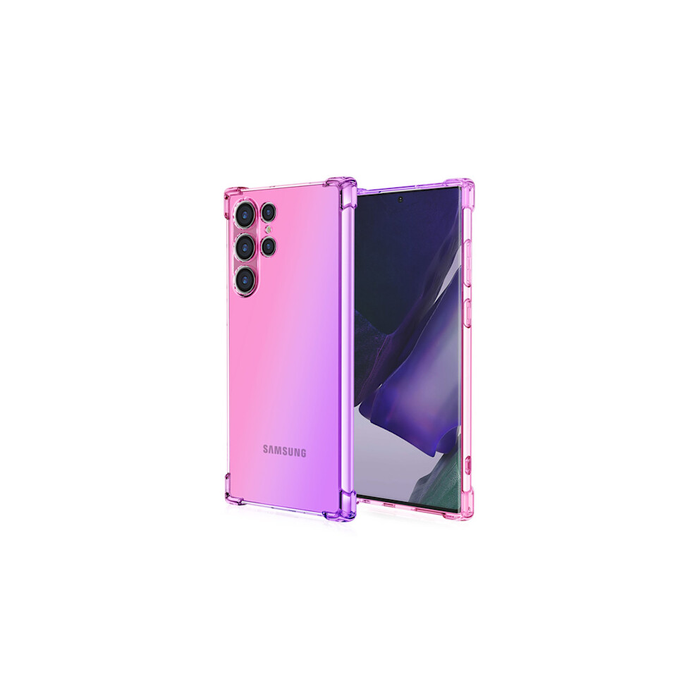 Compatible With Samsung Galaxy S23 Ultra - Powerful Protective Case Pink/Purple 9395123318677