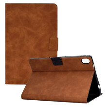 Étui SKALO en cuir PU marron compatible avec iPad 11" (2025)