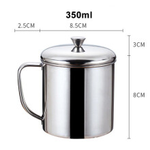 Tazza termica in acciaio inox KERISTY per acqua, latte, caffè, tè, campeggio, casa e viaggi.