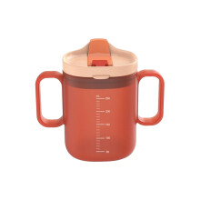 Glass Bottle Drinking Cups | Spill Proof Cups | 300Ml Unspillable Cup with Handles Water Bottle Drinking Cup with Lid Maternity Drink Water