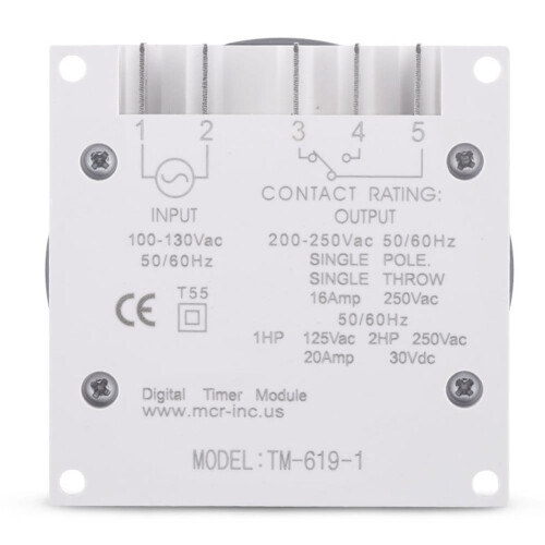 Lierteer 7 Days Weekly Programmable Digital Timer Lighting Switch Lcd On/Off Time Relay 1