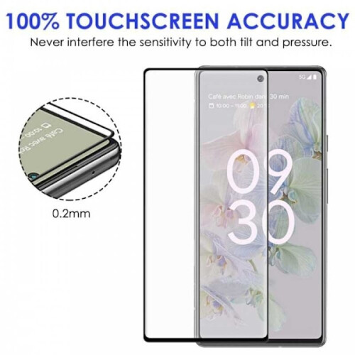 Verre trempé transparent 0,26 mm 2,5D 9H pour Google Pixel 6A 1