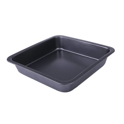 Forma quadrada de aço carbono de 23 cm (9 polegadas), ideal para fazer bolos.