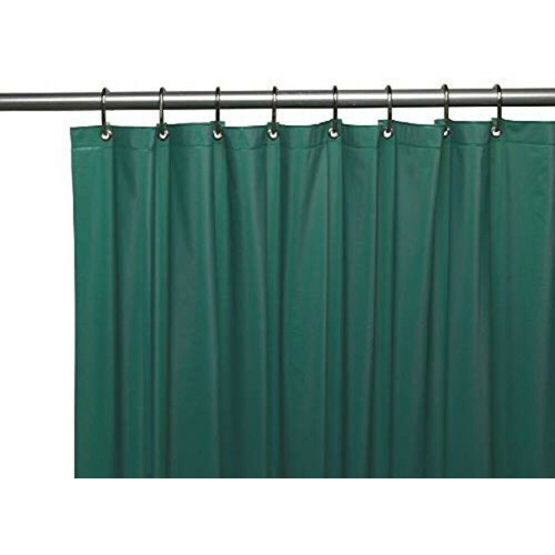 Cortina de ducha magnetizada verde cazadora, resistente al moho, envío gratis.