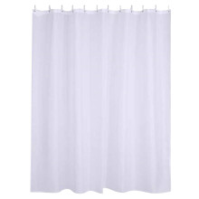 Cortina de ducha XunRui, tela blanca, 72" x 86", forro de ducha extralargo con ganchos.