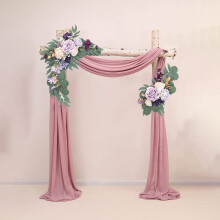 Arco de flores artificiais de seda Txmfgh para decoração de casamentos e festas, com prendedores, girassóis, peônias, rosas e folhagens realistas.