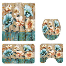 Cortina de ducha Zenghuiiii resistente con ventosas, transparente, para baño.