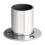 2pc 25mm Steel Wardrobe Bracket Flange Rail Rod Pole Socket End Support Decor 4