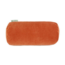 Almofada decorativa Majestic Home 47 cm x 20 cm, estilo moderno e contemporâneo, em veludo laranja Villa, para estofamento;