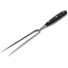 IMCBSTT Udendørs BBQ Gaffel Rustfrit Stål Grill Kødgaffel Grill Grillværktøj Stege Fiskegaffel Kogt Kødgaffel Bøfgaffel Grillmadlavning—Sort