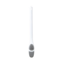 Escova de vaso sanitário doméstica sem cantos difíceis de limpar, com suporte de parede.