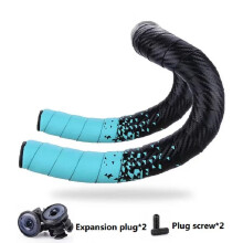 Ruban de guidon de vélo anti-vibrations en PU/EVA, souple et respirant, antidérapant, pour vélo de route ou de course.
