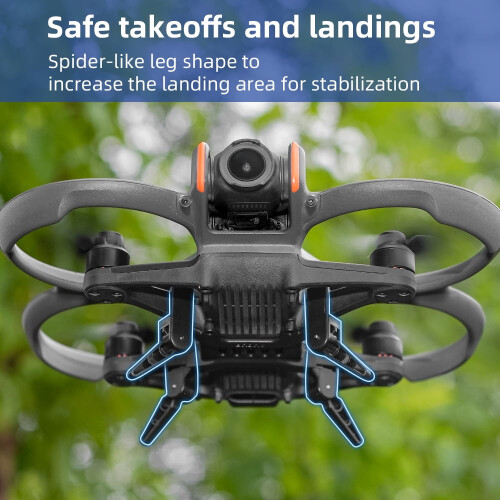 Σύστημα προσγείωσης για DJI Avata2Drone, εκτεταμένα πόδια προσγείωσης, αύξηση ύψους, 2