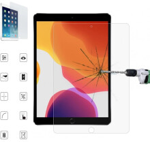 Protection d'écran en verre trempé transparent de 0,3 mm compatible avec l'iPad 10,2 pouces (2020) et les modèles 7, 8 et 9 (2019/2020/2021).