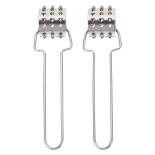 2-teiliges Set Fleischwolf-Aufsatz mit Lochstanze, Kartoffelstampfer, Burgerpresse, Küchenzartmacher, Rindfleisch-Weichmacher, Edelstahl, Handgerät