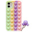 Funda Panda Pop it Fidget Multicolor compatible con iPhone 13 Pro Max - Morada 1