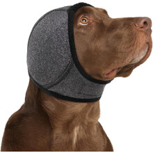 Snfy Dog Calming Hoodie - No Shake Ear Wraps for Dogs, Anxiety Relief & Noise Protection, Water Resistant Pet Ear Cover Muffs compatible with
