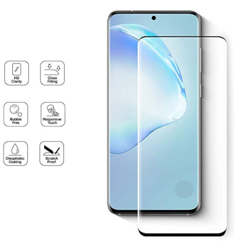 Συμβατό με το Samsung Galaxy S20 2-PACK Screen Protector 3D CASE-F9H0.2mm HD-Clear Black