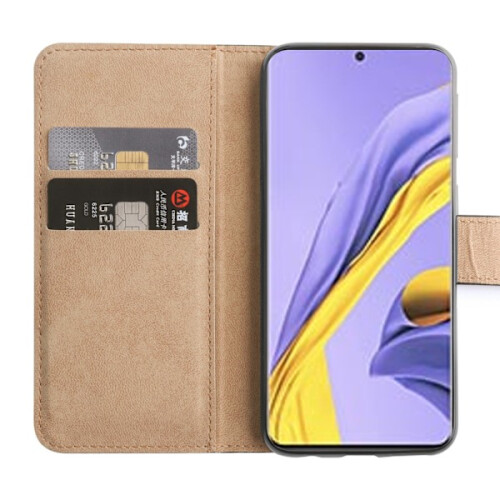 Étui en cuir véritable compatible avec le Samsung A32 5G - Orange 2