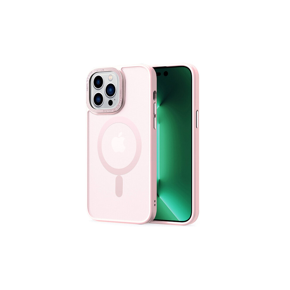 Magnetic Magsafe Cover Compatible With Iphone 15 Pro Matt Pink 9395123425580