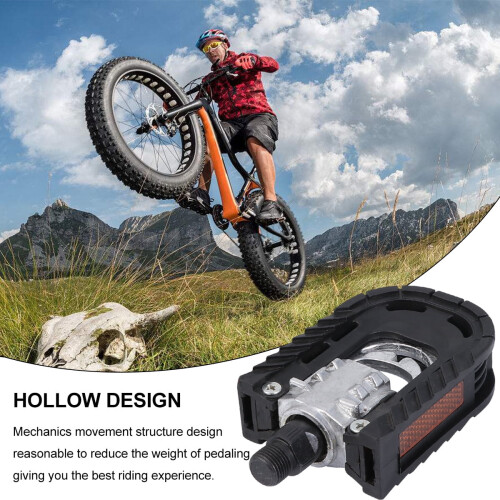 4 pédales de VTT pliables à roulement à billes (noir) 2