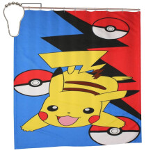 Sprchový závěs Pokemon 72x72 palců Železo