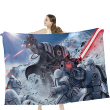 Hggkaie-flanellihuopa, Star_Wars-piirrettyjen koristehuopa - mukava pehmolelu sänkyyn, sohvalle, toimistoon, matkalle (75x102 cm) B2MT-041