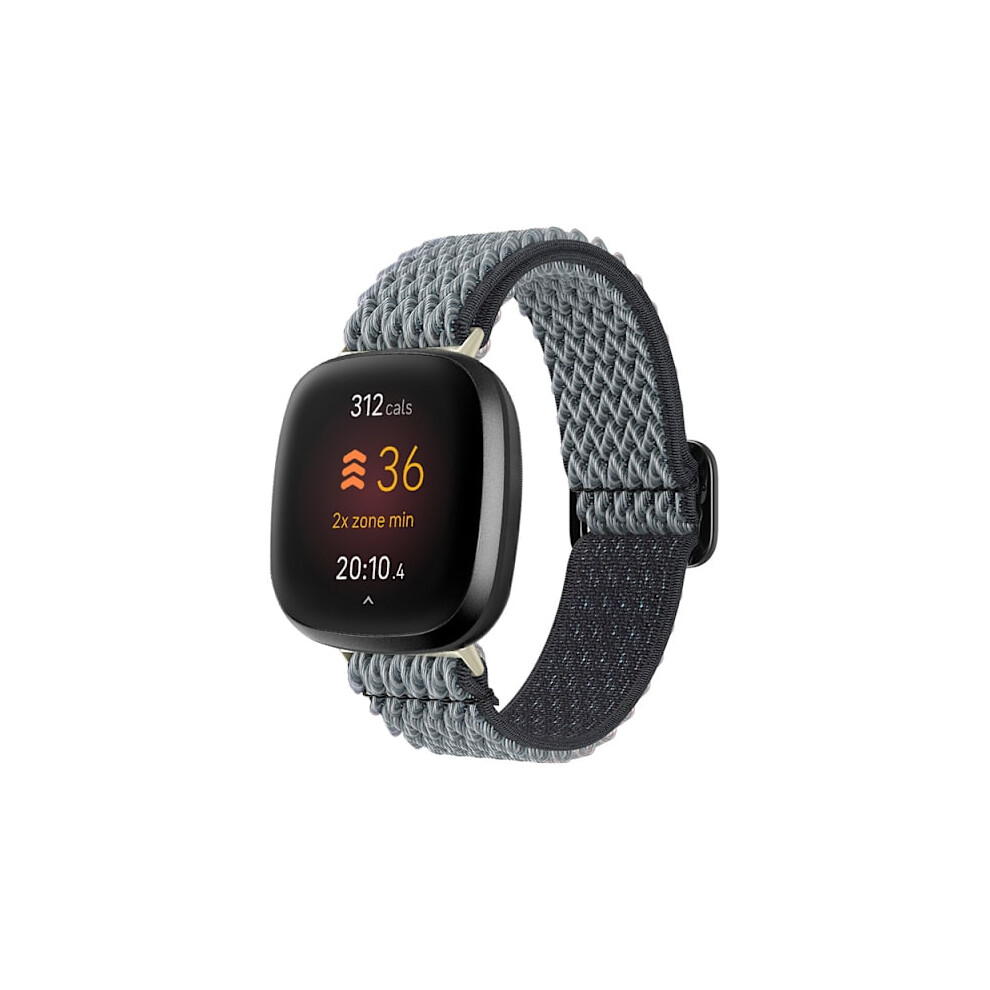 Nylon Watch Strap For Compatible With Fitbit Versa 3/4 Grey 9395123521190