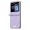 Compatible avec Samsung Galaxy Z Flip5 - Étui à texture diamant violet 2