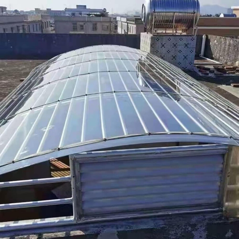 Polycarbonate Roof Panels Clear Uv Protected Sheet For Greenhouse Canopy 1X15m Impact Resistant 9164114630124