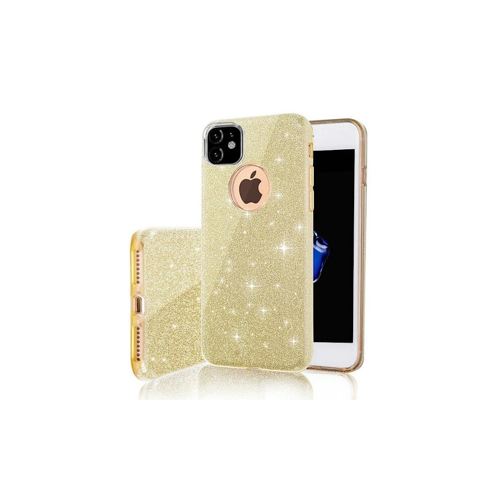 Compatible With Iphone 14 - 3In1 Glitter Elegant Soft Case Gold 9395123522968