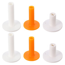 6 stuks rubberen golftees, oefenmatten en golfballenrekken voor binnen en buiten