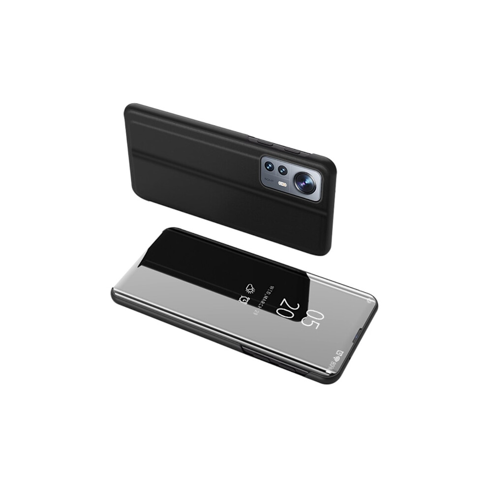 Skalo Compatible With Xiaomi 12 Pro Clear View Mirror Case - Black 9395123522913