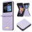 Compatible avec Samsung Galaxy Z Flip5 - Étui à texture diamant violet 1