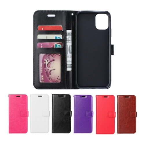 Étui portefeuille compatible avec iPhone 12 Pro Max - Marron 2