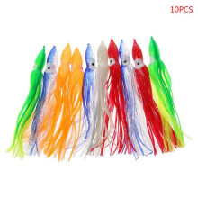 WINDLAND10Pcs Meall Iascaireachta Plaisteach Scuid Sciorta Trolling Ochtapas Bog Meall Baoite
