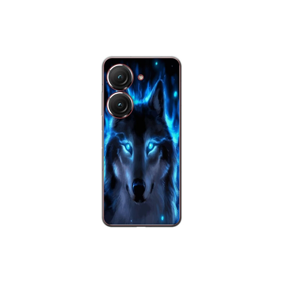 Compatible With Asus Zenfone 9 Transparent Case Wolf 9395123523002