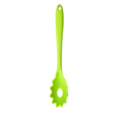 Silikoninen pastahaarukka (11,2"), lämmönkestävä (230 C), elintarvikelaatuinen pastalusikka, BPA-vapaa, spagettisuodatin ja tarjoilulusikka,