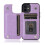 Étui antichoc Flippr V2 - Violet, compatible avec iPhone 12 Mini. Porte-cartes à 3 compartiments. 2