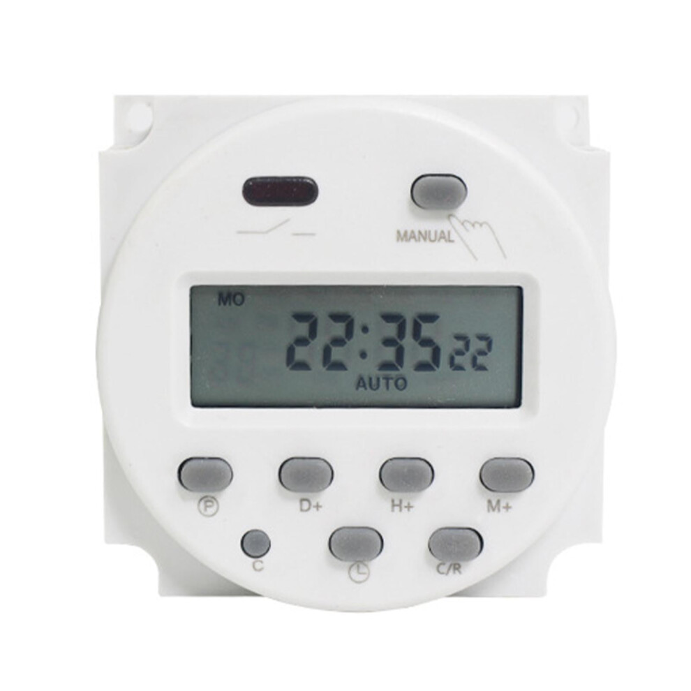 Dc12v 16A Digital Lcd Din Programmable Weekly Rail Relay Timer Time Switch J1u6 9395123523309