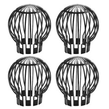 4 PCS Gutter End Protection Downpipe Filter Strainer Prevents Leaves Branches Moss From Clogging