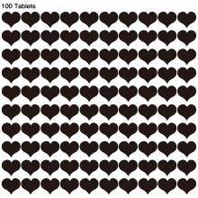 Worallymy Lot de 100 autocollants muraux en forme de cœur en acrylique miroir, autocollants 3D, pour chambre d'enfant ou salon, noir