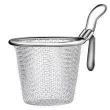 2 Stück Edelstahl-Siebkörbe, Lebensmittel-Küchensiebe, Siebe für Hot Pot, Braten, Servieren von Nudeln, L
