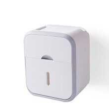 Caixa de lenços de papel impermeável para parede, organizador multifuncional para banheiro.