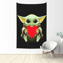 Yoda-seinävaate, suuret seinävaatteet olohuoneeseen, makuuhuoneeseen, asuntolaan, julisteet, tausta, kodinsisustus pojille, tytöille, aikuisille,