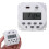 DC12V16A Digital LCD DIN Programmerbar Ugentlig Skinne Relæ Timer Tidsafbryder J1U6 8