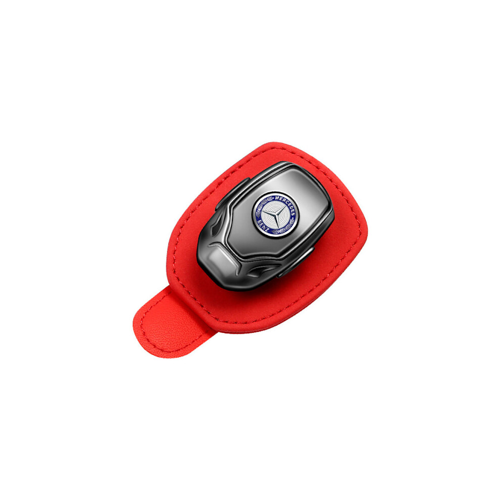 Fits Jeep Car Sunglasses Holder, Leather Glasses Holder For Aces Glk Cla Gla Glc Gle Cls Slk Amg, Glasses Holder For Car Sun Visor Red 9395123621425