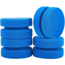 Polierschwamm-Pads für Autos, Werkzeug zur Autopflege, zum Schleifen, Polieren, Wachsen, Versiegeln und für Glanzspray, blau, 80 x 49 mm